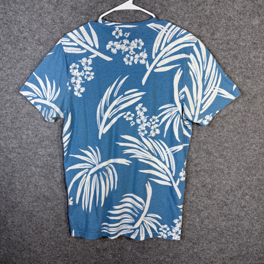 American Rag Men's Blue Floral Print Short Sleeve Casual T-Shirt - Large - Picture 3 of 8